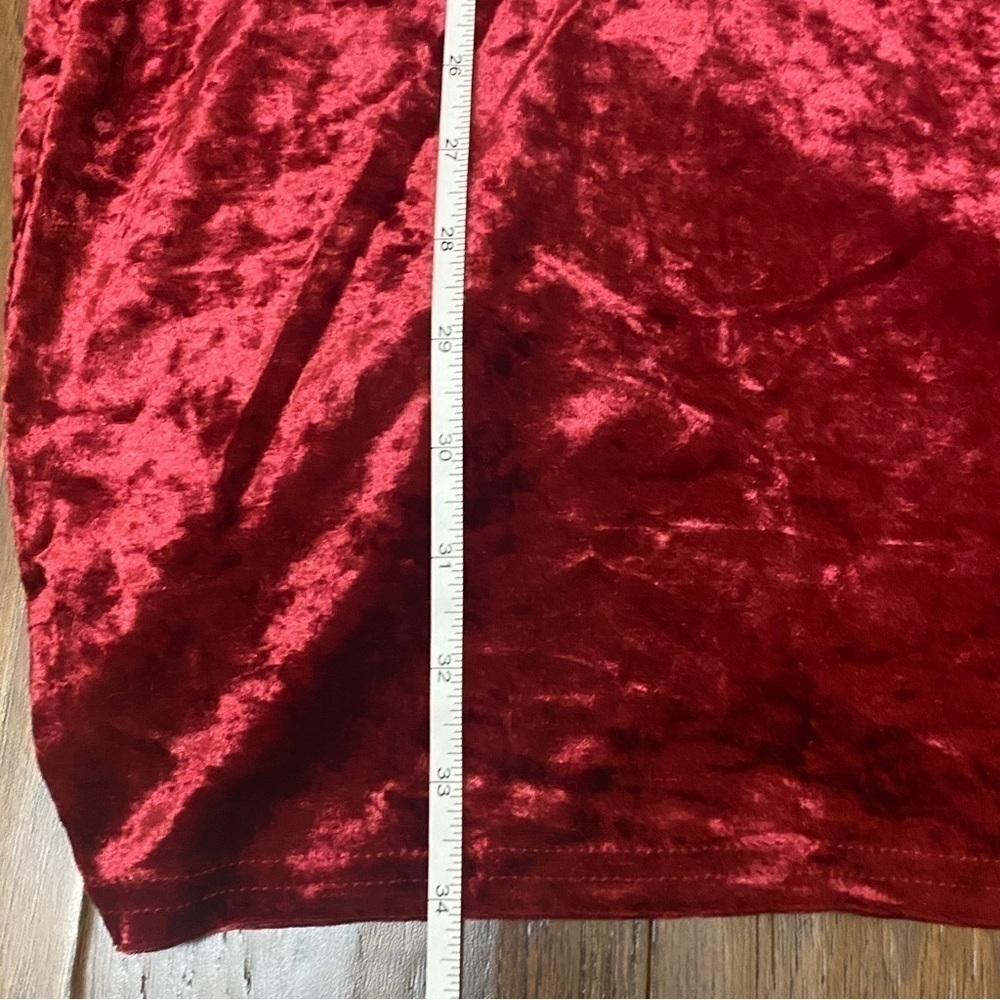 NWT Betsey Johnson Valentine Red Crush Velvet Dress M - Picture 11 of 13